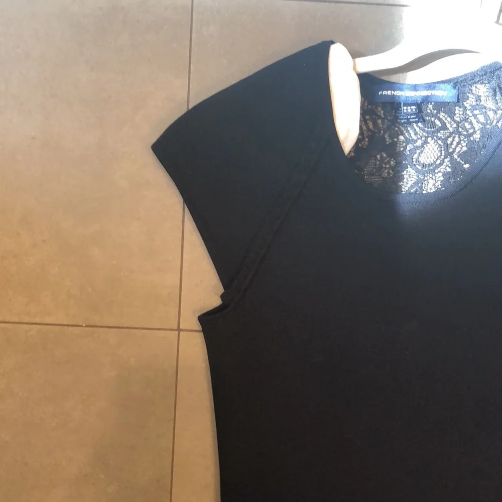 French Connection Short Sleeve Black Dress - Picture 8 of 10